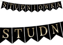 Baner STUDNIÓWKA Czarno Złoty, 1kpl.