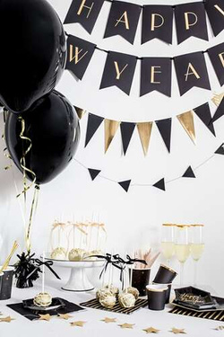 Girlanda flagietki, mix, 2,15 m, 1szt.