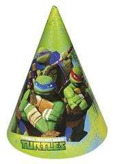 Czapeczki Wojownicze Żólwie Ninja, 6 szt.