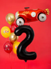 Balon foliowy Cyfra ''2'', 86cm, czarny