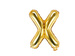 Balon foliowy Litera "X", 35cm, złoty
