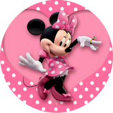 Opłatek tortowy 14 cm, Myszka Minnie 1 szt.