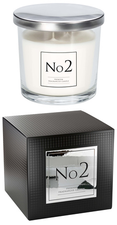 Świeca Świeczka Zapachowa w Szkle Premium 2 Knoty