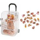 Zawieszki Polimerowe 3D KAPIBARA w Walizce, 20szt.