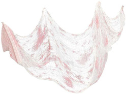 Biała ZAKRWAWIONA SIATKA Pajęczyna 76x228cm