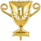 Balon foliowy Puchar, 64x61cm, złoty
