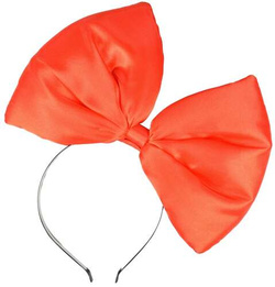 Opaska na Głowę KOKARDA Czerwona Mucha Myszka