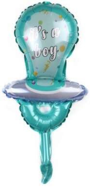 Balon foliowy Smoczek Niebieski, 97x58 cm, 1 szt.