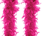 Boa, neonowy róż, 180cm