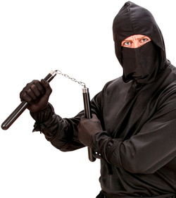 Broń Samuraja NUNCHAKU Nunczako Ninja 30cm