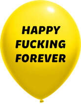 Balony pastelowe Happy Fucking 14 cali, 1 szt.