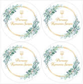 Naklejki komunia KOŁO 4 szt. 75mm 1 kpl.