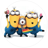 Opłatek tortowy 29 cm, Minionki 1 szt.