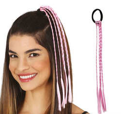 WAROCZYKI Pasemka do Włosów RÓŻOWE 35cm 3szt.