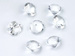 Diamentowe konfetti 20 mm bezbarwne, 10 szt.
