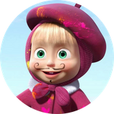 Opłatek tortowy 29 cm, Masza i Niedźwiedź 1 szt.