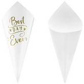 Rożki Papierowe na Konfetti Płatki Róż 16cm 10szt.