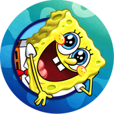 Opłatek tortowy 14 cm, SpongeBob 1 szt.