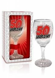 Kielich do wina - 50 Urodziny, 1 szt.