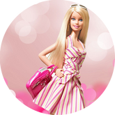 Opłatek tortowy 14 cm, Barbie 1 szt.