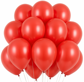 Balony St. 27cm (12") Metallic Poppy Red, 100szt