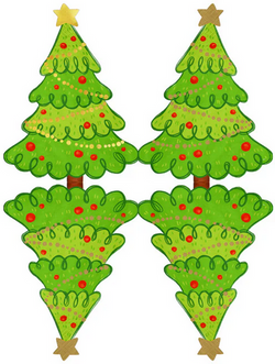 Serwetki Świąteczne CHOINKA Drzewko 23x30,8cm 10sz