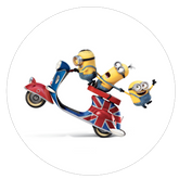 Opłatek tortowy 29 cm, Minionki 1 szt.