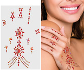 Naklejki Biżuteria Czerwone Klejnoty Ręce Dłonie