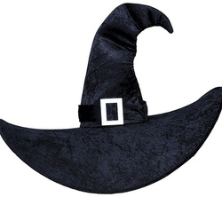 Czarny Kapelusz Czarodzieja Czarownicy Wiedźmy Bal