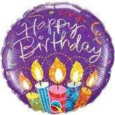 Balon foliowy 18" "Happy Birthday", 1 szt