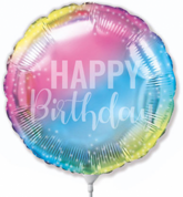 Balon foliowy 14" FX - Happy Birthday, Gradient
