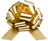 Kokarda Dekoracyjna Ściągana JASNA ZŁOTA 40 cm