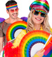 WACHLARZ Składany Kolorowy TĘCZOWY Parada LGBTQ+