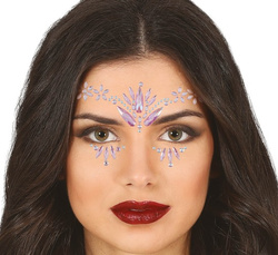 Naklejki Biżuteria Kryształki Różowe Ozdoba Twarz