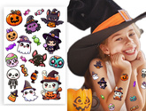 Tatuaże Zmywalne Kolorowe HALLOWEEN Małe Potworki