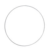 Koło metalowe 15 cm , srebrne , 1 szt.