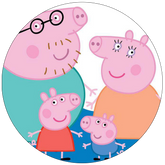 Opłatek tortowy 14 cm, Świnka Peppa 1 szt.