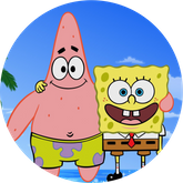 Opłatek tortowy 20 cm, SpongeBob 1 szt.