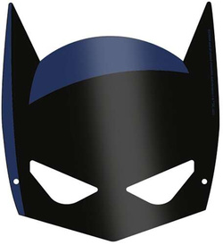 Maski Papierowe BATMAN Mroczny Rycerz DC 8szt.