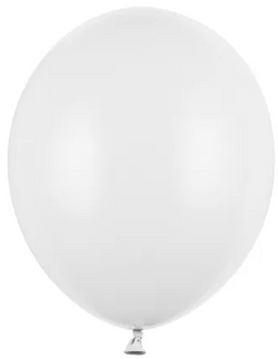 Balony St. 23cm (10") Pastel Pure White 100szt.