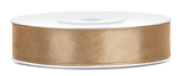 Tasiemka satynowa 12 mm, jasny złoty