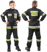 Strój strażaka 2 częściowy 130/140 1 szt.