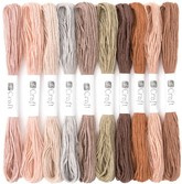 Zestaw Mulin MULINA Włóczka Mix Naturalny 8m 10szt