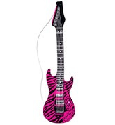 Dmuchana Gitara Gwiazdy Rock Disco Lata 80 105cm