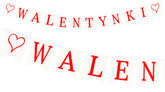 Baner WALENTYNKI, Czerwony 1kpl.