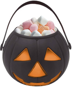 Wiaderko Dynia na Cukierki Czarne, Halloween, 15cm