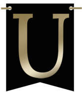 Flagietka, Litera U, Czarna, 1 szt.