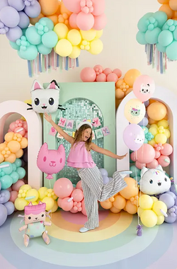 Balon Foliowy Zestaw TEKTURZĄTKO Z KOTKIEM