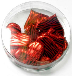 Naklejki Czerwone SERDUSZKA Materiałowe 12szt.