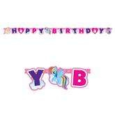 Baner - napis HB My Little Pony, 160 cm, 1 szt.
